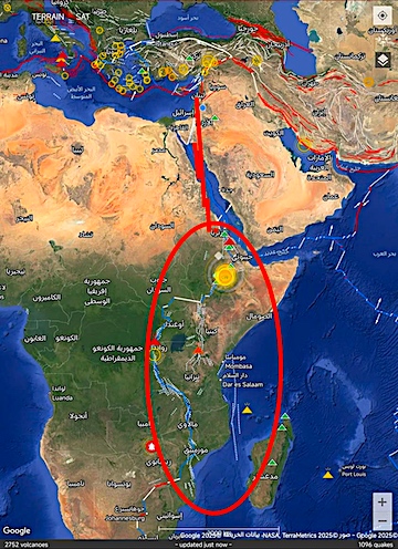 image Map of African Rift